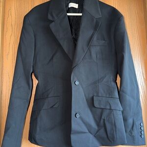 Off-White Men's Black Two-Button Blazer